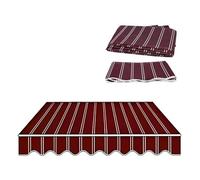 YCBTPS Tissu De Rechange pour Store Banne De Jardin, Toile D'Auvent Tissu De Remplacement for Auvent Extérieur, Dessus De Store De Patio 350x250cm(Red,12x8ft/3.5x2.5m)
