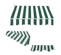 YCBTPS Tissu De Rechange pour Store Banne Extérieur, Toile D'Auvent Tissu De Remplacement pour Abri Pare-Soleil De Jardin, Couverture D'auvent Imperméable(Green,3.5x1.5m(12x5ft))