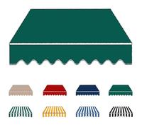 YCBTPS Tissu De Remplacement pour Auvent 4x3.0m, Tissu De Rechange pour Store Banne pour Patio, Toile De Store Banne Rétractable pour Porte-fenêtre(Dark Green,4x3.0m(13x10ft))