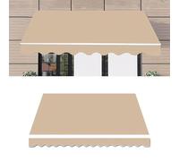 YCBTPS Toile D'auvent Store Banne Tissu De Remplacement pour Auvent, 4m 4.5m Toile De Store Banne Rétractable Extérieur, Couverture Abri De Remplacement Toile(Camel,15x8ft/4.5x2.5m)