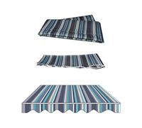 YCBTPS Toile de rechange 3 x 2,5 m pour terrasse Awning Housse d'ombre rétractable imperméable pour l'extérieur (bleu 4 x 1,5 m)
