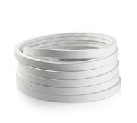 YCBTREE Profil LED en silicone - Système de canaux LED flexible - 15 x 15 mm - Tube lumineux étanche IP67 - Pour décoration d'intérieur et d'extérieur (4 m)