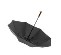 YCCHAH Essentiels De Voyage Parapluie à long manche en bois, grand parapluie en tissu à double impact, parapluie droit à 8 baleines à double usage Parapluie Portatif(A)