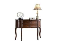 YCCHAH Meuble d'entrée semi-circulaire 120 cm/47 cm en bois massif avec tiroirs - Design contre-mur pour derrière le canapé, fin de couloir meubles de salon