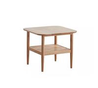 YCCHAH Meubles De Salon Table Basse en Bois Massif, Petit Appartement Nordique, d'appoint chêne, canapé Double Couche, carrée, d'angle Tables D'appoint Salon