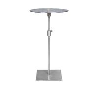 YCCHAH Meubles De Salon Table d'appoint élévatrice en Acier Inoxydable, Petite Ronde, à thé, canapé, Mobile, café Simple Tables D'appoint Salon(Metallic,Circle)