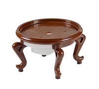 YCCHAH Support De Bonsaï Épaissie Mini Pot De Fleur Plateau À Eau Base Petit Pot De Fleur Plateau Créatif Base en Pot Base De Pot en Bois(S)