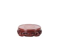 YCCHAH Support De Bonsaï Support Artisanal Rond en Bois Massif, Décoration, Théière À Bonsaï, Pot De Fleur, Vase, Brûleur D'encens, Statue De Bouddha, Base en Acajou Base De Pot en Bois