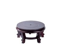 YCCHAH Support De Bonsaï Support De Base De Pot De Fleur Rond, Vase De Théière en Bois, Brûleur D'encens en Pierre, Statue De Bouddha, Support De Palette en Bois, Base D'aquarium Base De Pot en Bois