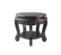 YCCHAH Support De Bonsaï Tabouret Rond en Acajou, Vase, Porcelaine, Bonsaï, Base D'aquarium, Ornements, Support Sculpté, Base De Statue De Bouddha Base De Pot en Bois