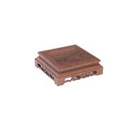 YCCHAH Support De Bonsaï Théière À Base Carrée, Statue De Bouddha, Ornements De Bonsaï, Artisanat, Support en Bois Massif Base De Pot en Bois