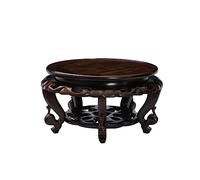 YCCHAH Support De Bonsaï Vase Base rétro Rond en Bois présentoir théière Vase Kistler bonsaï Plante en Pot Base Maison Bureau décoration Base De Pot en Bois