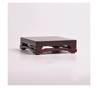 YCCHAH Support De Bonsaï Vase rectangulaire Classique Statue de Bouddha Table d'affichage Artisanat Décoration Base en Pot en Bois Massif Base De Pot en Bois(L)
