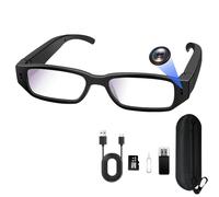 YCCNIU Caméra Cachée à Lunettes, Caméra d'action à Lunettes HD 1080P, Caméra Cachée Espion à Lunettes 16 Go Prenant en Charge la Prise de Photos et de Vidéos, Enregistrement en Boucle