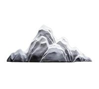 YCCYHQ Faux Rocher, Décorations de Table en Céramique Motif Montagne Blanche Paysage Roches pour Salon, Conférence et Ornements Pratiques Style Chinois(28.5x12.8 cm/11.2x5 in)