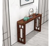YCCYHQ Meuble Entrée en Bois, Console Salon de Style Minimaliste Nouveau Chinois, Facile à Assembler pour Couloir(Brown,80cm/31.5in)