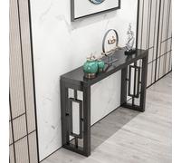 YCCYHQ Meuble Entrée en Bois, Console Salon de Style Minimaliste Nouveau Chinois, Facile à Assembler pour Couloir(Gray,120cm/47.2in)