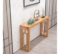 YCCYHQ Meuble Entrée en Bois, Console Salon de Style Minimaliste Nouveau Chinois, Facile à Assembler pour Couloir(Yellow,80cm/31.5in)