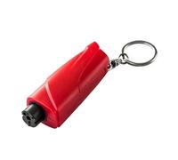 YCDSSM Auto Brise Vitre pour Tesla Model Y 2020-2023, Porte-Clés Sécurité de Brise Marteau D’Urgence Coupe Ceinture de Sé Curité 2 en 1 Outil D'évacuation Portable Accessoires,Red
