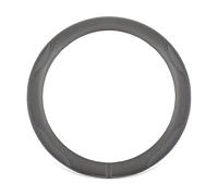 YCDSSM Auto Couvre Volant pour Citroen C3 Aircross, Couvre Volant Voiture Protège Volant Souple Respirant Antidérapant Cuir Ronde Diamètre 37-39CM Accessoire,Grey-O