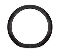 YCDSSM Auto Couvre Volant pour DS 5 2015-2018, Couvre Volant Voiture Protège Volant Souple Respirant Antidérapant Cuir Ronde Diamètre 37-39CM Accessoire,Black-D