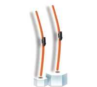 YCDSSM Auto D'essuie-Glace pour Citroen C3 2013-2017, Balais D'essuie-Glace de Pare-Brise Avant Bras D'Essuie-Glace Durable Essuyer la Pluie ou Les Débris Accessories,Orange