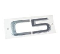 YCDSSM Auto Emblème pour Citroen C1 2012-2014, Insigne D'emblème Logo de Voiture Badge Lettres pour Capot Arrière Coffre Autocollants Stickers Badge Accessoires,C5