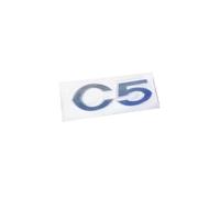 YCDSSM Auto Emblème pour Citroen C5 X 2021 2022 2023, Insigne D'emblème Logo de Voiture Badge Lettres pour Capot Arrière Coffre Autocollants Stickers Badge Accessoires,C5-Old