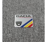 YCDSSM Auto Emblème pour Dacia Duster 2018-2023, Insigne D'emblème Logo de Voiture Badge pour Capot Arrière Coffre Autocollants Stickers Métal Badge Extérieurs Accessoires,A