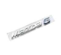 YCDSSM Auto Emblème pour Mazda 3 2003-2009, Insigne D'emblème Logo de Voiture Badge Lettres pour Capot Arrière Coffre Autocollants Stickers Badge Accessoires,Mazda 6-Silver