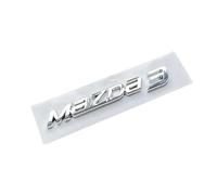 YCDSSM Auto Emblème pour Mazda 6 2007-2012, Insigne D'emblème Logo de Voiture Badge Lettres pour Capot Arrière Coffre Autocollants Stickers Badge Accessoires,Mazda 3-Silver