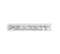 YCDSSM Auto Emblème pour Peugeot Partner, Insigne D'emblème Logo de Voiture Badge Lettres pour Capot Arrière Coffre Autocollants Stickers Badge Accessoires,Peugeot-Silver