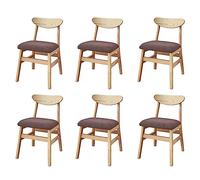YCDZSW Housse de Chaise, Galette de Chaise 45x45, Spandex Stretch Lavable Universelle Amovible Housse Assise Chaise, pour Salle à Manger, Hôtel (Chocolat,6 PCS)