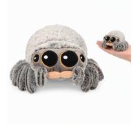 YceLon Araignée en peluche, 21 x 18 cm, araignée sauteuse réaliste, doudou | Peluche douce, 21 x 18 cm, motif araignée, décoration d'Halloween, cadeau pour adulte