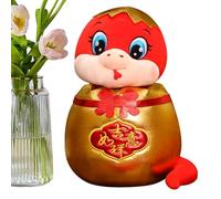 ycezw Animal en peluche de serpent,peluche de serpent en peluche,Mascotte en forme d'oeuf Année du serpent Animal en peluche 11 pouces | Peluches serpent chinois, animaux en peluche pour le nouvel an,