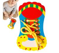 ycezw Apprendre à ailer Les Chaussures pour Les, Pratique Comment Les Chaussures - Jouet pour la motricité Fine - Apprendre à Attacher Les des Jouets éducatifs