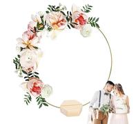 ycezw Arche de fleurs en métal de mariage, couronne suspendue en métal 12 | Couronne artisanale décorative en métal - couronne de table de mariage fournitures pour l'artisanat, attrape-rêves