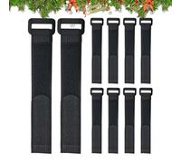 ycezw Attaches pour guirlande de Noël - 10 pièces de sangles réglables pour couronnes | Soutien-gorge pour sapin de Noël et garde-corps, pour jardin, extérieur, branches, feuillage, porte, entrée