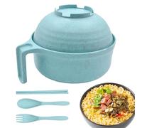 ycezw Baguettes de bol à ramen, cuiseur à ramen au micro-ondes,Bols à nouilles portables avec cuillère à baguettes - Cuiseur à pâtes micro-ondes lavable au lave-vaisselle, cuisson instantanée pour
