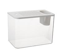 ycezw Betta - Bol transparent pour poissons d'aquarium avec réservoir - Petit aquarium compact décoratif pour élevage, petits poissons