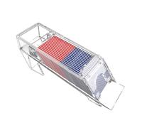 ycezw Blackjack Dealing Shoe - Distributeur de cartes à jouer transparent à 8 jeux de cartes à jouer - Distributeur de casino pour tables de poker - Accessoire de jeu transparent pour les tournois de