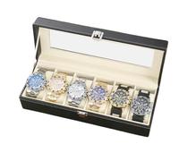 ycezw Boîtiers De Montres Pour Hommes, Organisateur De Montres Pour Hommes - Boîte De Collecte De Montres Étanche À 6 Emplacements,Boîte À Montres, Étui De Voyage Pour La Fête Des Pères, Doublure