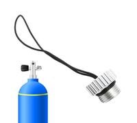 ycezw Bouchon de poussière de soupape de régulateur DIN - Fermeture du réservoir de Plongée avec Corde de sécurité | Couvercle de Prise Durable pour équipement de plongée, Respiration sous-Marine