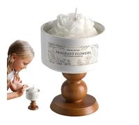 ycezw Bougies parfumées créatives, bougies parfumées pour la maison - Parfum maison de camélia en forme de tasse de thé en céramique | Remplissage de bas créatifs et durables pour la décoration de la