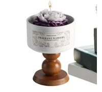 ycezw Bougies parfumées pour la maison, parfum maison camélia en forme de tasse de thé en céramique, remplissage de chaussettes, aromathérapie longue durée, décoration