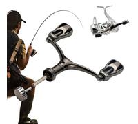 YCEZW Bouton REEL TRADING - Manivelle Moulinet de Poisson, Moulinets à bouton rotatif à double main | Haute résistance est un accessoire de pêche glissante, bras de pierre