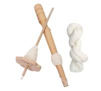 ycezw Broche à Main en Bois - Outil de Filature Top Whorl pour débutants | Machine Filer légère la Fabrication Laine, Coton ou Fibres, idéale Les projets Tissage, Tricot, Crochet et filage Main.