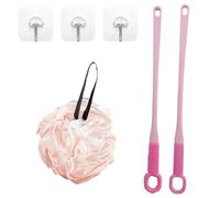 ycezw Brosse pour les orteils et les pieds, Brosse de nettoyage des orteils | Lave-pieds en silicone sous la douche avec manche long,Scrubber entre les orteils ergonomique, un moyen