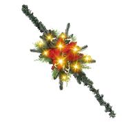 ycezw Cadeaux de boîte aux lettres de Noël avec lumières,cadeaux de boîtes aux lettres de Noël - Décoration de Noël Swag de Noël | Guirlande de décoration de Noël, décoration de vacances Swag pour