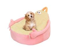 ycezw Canapé pour chien - Canapé doux en peluche pour chiens et chats | Mobilier d'intérieur extérieur pour niche avec design pour salon jardin